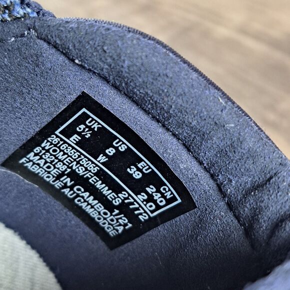 Clarks Cloudsteppers Carly Wish Camo Ballet Flats Women's Wide Sz 8 W Blue Camo - Picture 8 of 8